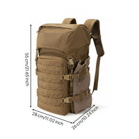Outdoor Survival Backpack Multiple Pockets Large Capacity Hiking Rucksack for Campers, Hikers, Camping