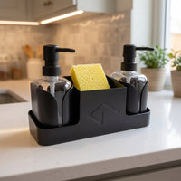 Sink Organizer with Soap Dispenser Countertop Soap Dispenser Organizer Pump-Style Compact