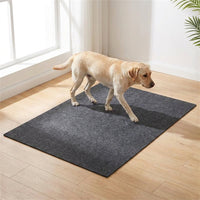 Felt Dog Mat, Large Dog Bed, Small Dog Bed, Light Gray Warm Anti-Bite Pet Mat, Dog Crate Mattress for Medium Dogs