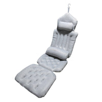 Padded Bathtub Bath Cushion with Hanging Loop Soft Full Body Bath Pillow Non-Slip Skin-Friendly for Home Bathroom