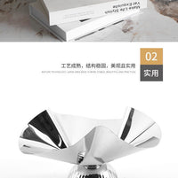 Abstract Metal High-Foot Fruit Tray Decoration