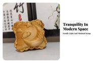 Yew Wood Pendant Carved Wooden Hand Piece Boho Style Wooden Necklace Pendant Floral & Adornment