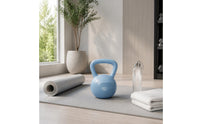 Easy Grip Soft Kettlebell Floor Friendly Quiet Kettlebell Flat Bottom Strength Training Equipment for Home Workout
