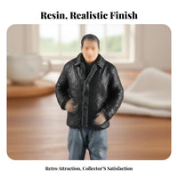 1:64 Miniature Scale Resin Figure Nostalgic Design 1:64 Scale People Figure Hand-Painted People Model Bright Hues
