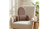 Lumbar Support Cushion Contoured Lumbar Support Pillow Backrest Adjustable Padded for Drivers, Car Seat, Desk Chair