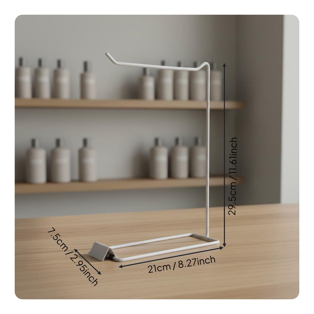 Space-Saving Acrylic Nail Polish Display Loop Aesthetically Pleasing Nail Color Sample Board for Beauty Studio