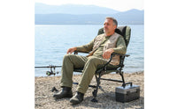 Multi-Terrain Fishing Recliner Foldable Folding Fishing Chair Portable Outdoor Gear for Campers