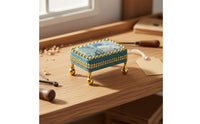 3 Pieces Princess Bed European Style Dollhouse Sofa Set 1/12 Scale Mini Sofa Set for Doll Collectors, Model Hobbyists