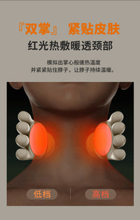Rechargeable Neck and Shoulder Massager with Heat Function, Turtle Shell Design