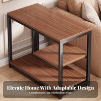 Space-Saving Multi-Tier Tea Console Compact Design Side Table Sturdy Construction Storage Rack Stable Structure for Apartment Dwellers, Homeowners, Interior Decorators, Living Room, Behind Sofa, Entryway, Home Office