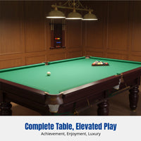 Billiard Table Rail Set, Wood Frame, Steel Bank Padding, Snooker Accessory