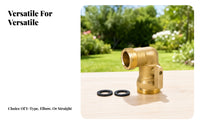 Adjustable Water Regulation Regulator 90 Degree Garden Hose Elbow L-Shaped Brass Hose Elbow Connector