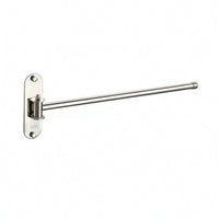 Polished Silver Towel Bar with Rotating Arm Rustproof Swing Arm Towel Bar Heavy Duty Hardware Smooth for Utility Room