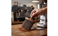 Coffee Cleaning Brush Wooden Handle Coffee Brush Dense Bristles for Baristas, Espresso Station