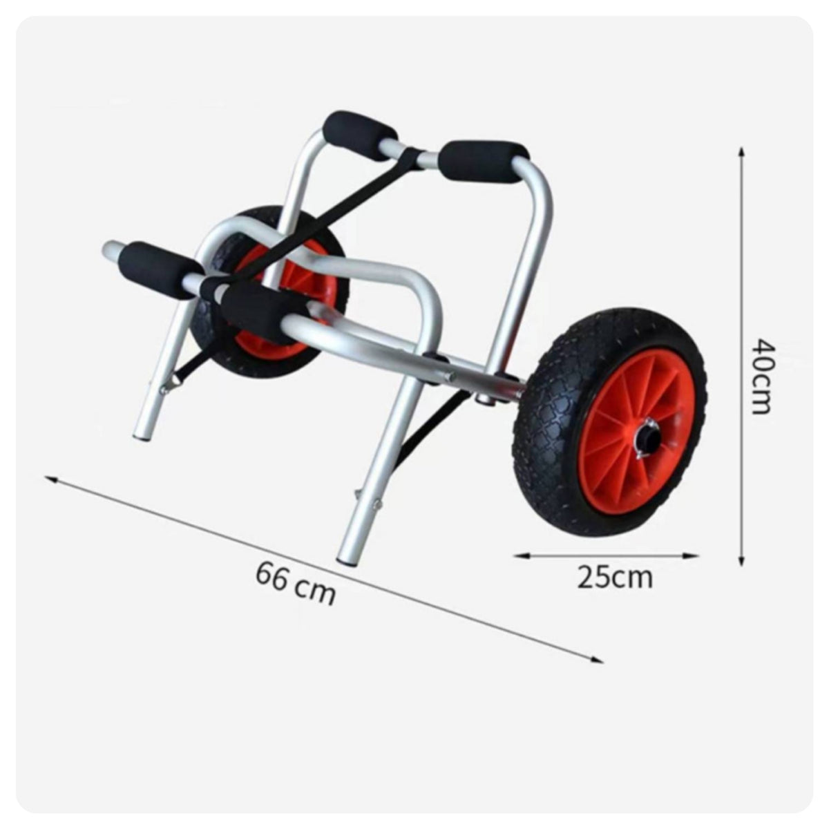 Kayak Trailer Cart Two Wheels Canoe Trailer Cart Compact Kayak Trolley