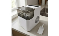 Translucent Lid Ice Maker White Housing Countertop Ice Maker for Home Use