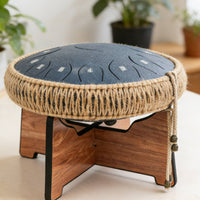 Handpan Stand Sturdy Construction Tongue Drum Stand Preserves Sound Quality Drum Holder for Meditation, Music Studio