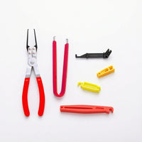 6 Pieces Tight Gaps Relay and Fuse Remover Tool Hard-to-Reach Relay Puller Pliers Anti-Slip Fuse Puller Pliers Slim for Mechanics, Car Owners, Garage, Roadside Repairs