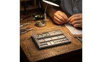 Watch Parts Tray with Cover Watch Repair Tray with Lid Practical Compartmented Storage Box for Hobbyists