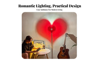 USB Powered Heart Projection Lamp Creative Design Heart Light Caster Light Flameless Romantic Mood Light Aluminum Body for Young Adults, Event Planners, Anniversary, Date Night, Home Decor, Living Room