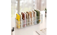 Phone Case Organizer Clear Phone Case Holder Divider Tray Transparent Multi-Slot for Collectors, Desk, Drawer