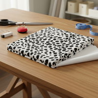 Animal Print Short Plush Fabric for Sofa and Toy Upholstery