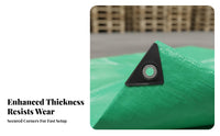 Waterproof Plastic Tarp Weather-Resistant Sturdy Duty Tarp Waterproof Plastic Sheet Reinforced Edges Tarpaulin Reversible