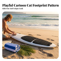 2 Pieces Ride Board Traction Pad Soft & Comfortable Foam Deck Pad Foam Deck Grip Lightweight Board Grip Mat Trimmable