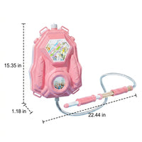 Water Blaster Backpack, Large Capacity 8L Water for Kids, Continuous Flow Reciprocating Watergun Polymer Summer Toy for Garden Play