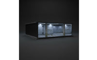 1:64 Scale Parking Garage Highly Detailed Lighted Model Car Scene USB Powered Car Model Display Case for Shelf