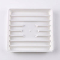 Plant Trays and Saucers 6 Pack, Heavy Duty Drip Tray with Drainage Grooves, Nesting Pot Stand for Indoor or Outdoor Plants, No Holes Design