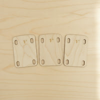 3 Pieces Guitar Neck Shim Screw-on Guitar Neck Shims Wooden for Guitarists