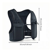 Running Vest with Water Bottle Adjustable Vest with Water Bottle