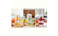 Compact Manual Juicer with Dust Cover Countertop Hand-Crank Juicer for Kitchen, Home, Small Areas
