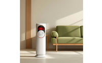 Digital Vertical Fan with Wireless Controller Oscillating Floor Fan Quiet Heater High Velocity for Living Room