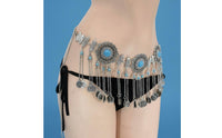 Exotic Flair Ethnic Design Belly Dance Belt Bohemian Coin Belly Chain Fashion Accessory for Beach
