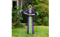 Spooky Halloween Inflatable Witch Scary Inflatable Witch Decoration Tall Sturdy for Yard, Lawn