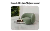 3 Pieces Light Luxury Shell Armchair and Table Set Modern & Design Reception Seating Textured Upholstery Room Furnishing for Interior Designers, Business Owners, residential property owners, spa and wellness center, Bcompleteique