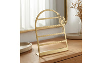 Fairy Silhouette Earring Display Rack Arched Frame Earring Display Stand Flat Base Iron