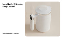 Built-in Button Display Rechargeable Stirring Cup Glossy Finish Drinkware