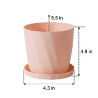 Plant Pots and Flower Pots in Resin, Nordic Faceted Large Plant Pot for House Plants, Garden Pots for Indoor and Outdoor Use
