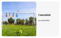 Adjustable Straps Hanging Soccer Target Lightweight & Portable Soccer Goal Target High-Visibility Colors for Coaches, Kids