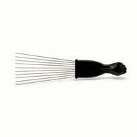 Detangling Afro Pick Wide Tooth Hair Pick Rust-Resistant Afro Comb Handheld for Salon