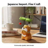 Four leaves Animal Ornament Good Luck Charm Japanese Cloth Animal Statue Thoughtful Present Four leaves Figurine