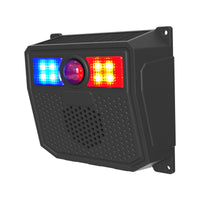 Solar Voice Alarm Outdoor Motion Alarm with Solar Charging Loud Noise Maker for Construction Workers, Perimeter Security