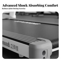 Shock Absorption Foldable Treadmill Quiet Engine Electric Folding Treadmill Safety Key Foldable Running Machine Real-Time Progress Tracking for Seekers, Indoor, Apartment