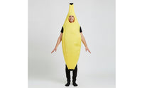 Bright Yellow Banana Costume Funny Banana Tunic Pull-on Fruit Costume Sleeveless for Halloween
