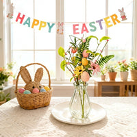 Artificial Easter Egg Flowers Easter Egg Floral Pick Branches for Floral Arrangement Wreath Decoration DIY Crafts Vase Arrangement
