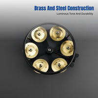 Drum Hi-Hat Cymbal Chime, Percussion Chime, Brass/Steel, Decorative Sound, Random Design