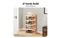 Space-Saving Multi-Layer Shoe Rack Easy to Assemble Narrow Shoe Shelf Good Load-Bearing Capacity Stable Structure for Students, Apartment Dwellers, Entryway, Dormitory, Dorm Room, Small Areas